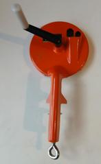 Vintage pede oranje snijbonen molen, Ophalen