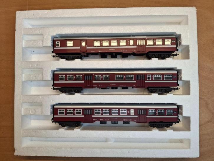 Lima Set 3x rijtuig NS 'IJssellijn' - art.nr. 149778, Hobby en Vrije tijd, Modeltreinen | H0, Zo goed als nieuw, Treinset, Gelijkstroom