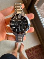 Hugo Boss Chronograph Stainless Steel Black Dial, Sieraden, Tassen en Uiterlijk, Overige merken, Staal, Gebruikt, Staal