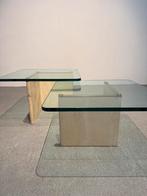 Travertin salontafel, Huis en Inrichting, Ophalen, Gebruikt, 50 tot 100 cm, Info@vintagehaarlem.nl