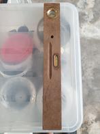 vintage antieke eikenhouten oude waterpas, stabila echt eich, Doe-het-zelf en Verbouw, Meetapparatuur, Ophalen of Verzenden, Gebruikt