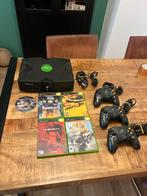 Xbox Classic + Spellen & 3 Controllers, Ophalen of Verzenden, Gebruikt, Met 3 controllers of meer, Met games