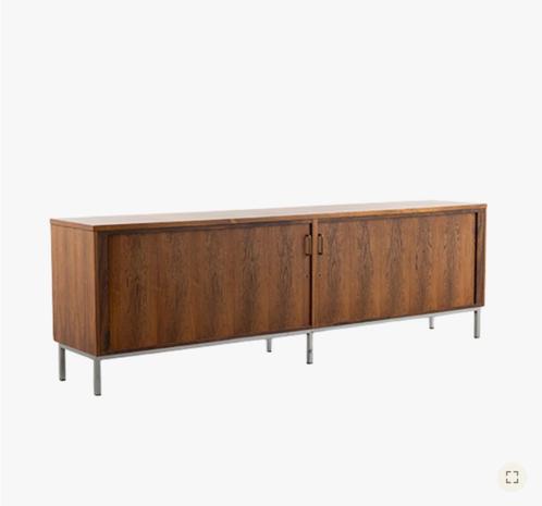 EEKA dressoir met schuifdeuren jaren 70, Huis en Inrichting, Kasten | Dressoirs, Gebruikt, 200 cm of meer, 25 tot 50 cm, Met deur(en)