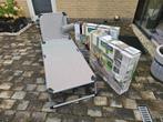 2x Garden Ligbedden inklapbaar met dak. aluminium., Ophalen, Nieuw, Aluminium, Inklapbaar