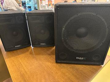 Ibiza PA Speakers + Subwoofer Set sub 15 a disco 10 B beschikbaar voor biedingen