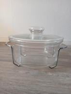 Jenaer glazen pan., Ophalen of Verzenden, Zo goed als nieuw, Glas, Pot, Bus of Blik