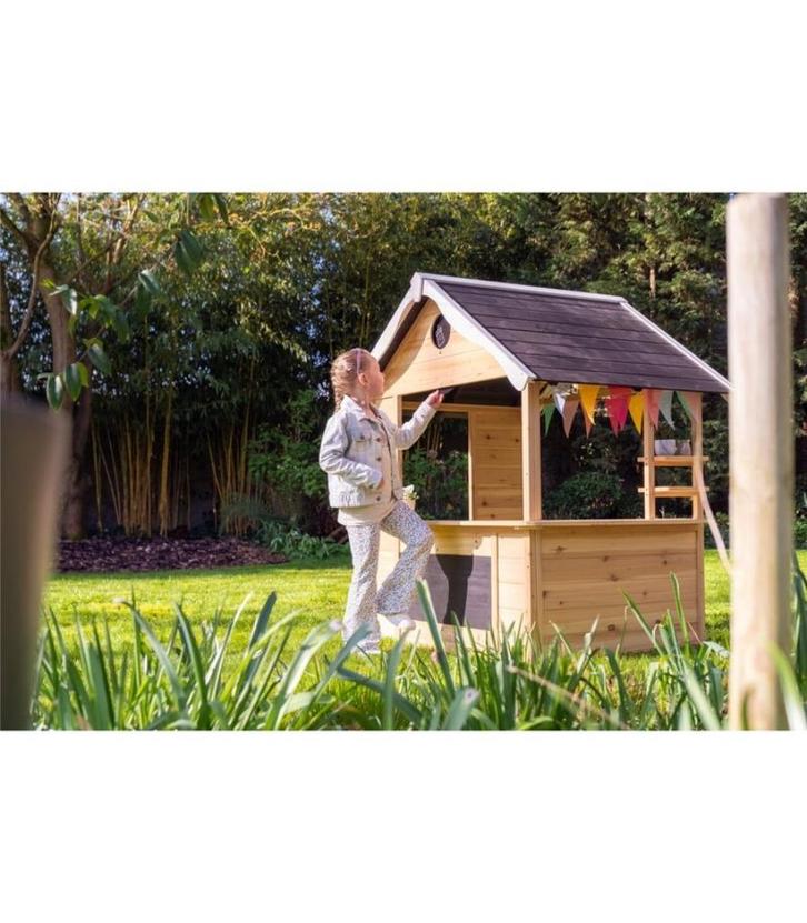 Houten speelhuis EXIT Hika – €150 (vaste prijs), Kinderen en Baby's, Speelgoed | Buiten | Speelhuisjes, Nieuw, Hout, Ophalen of Verzenden