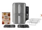 heel fraaie Ninja Double Stack Airfryer, Witgoed en Apparatuur, Airfryers, Ophalen, Zo goed als nieuw, Airfryer XL, 1000 t/m 1499 gram
