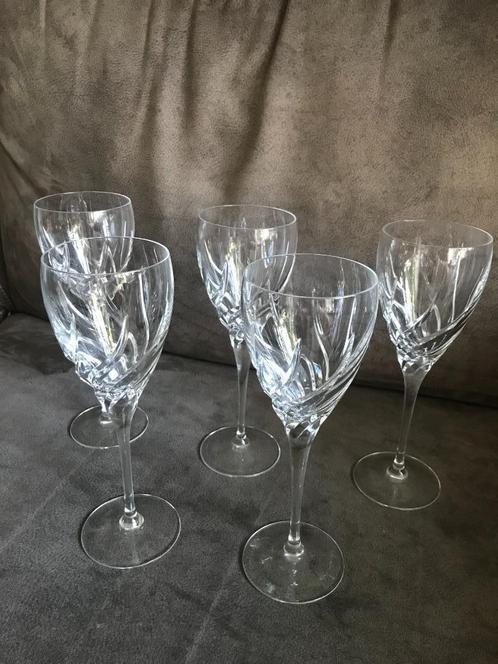 Kristallen wijnglazen vintage Jaren 90., Antiek en Kunst, Antiek | Glas en Kristal, Ophalen of Verzenden