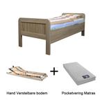 Actie 2 - Seniorenbed met handverstelbare bodem en matras -, Huis en Inrichting, Slaapkamer | Bedden