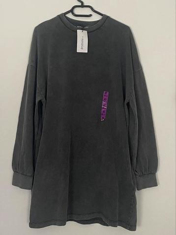 Stradivarius oversized sweatershirt jurk trui maat XS grijs  beschikbaar voor biedingen
