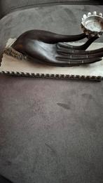 Waxinelichthouder Hand - Decoratief, Grijs, Ophalen of Verzenden, Zo goed als nieuw, Metaal