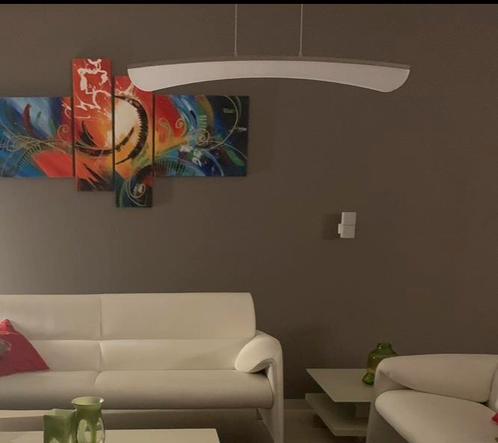 WOFI LED plafondlamp. Modern design, 1 meter breed, Huis en Inrichting, Lampen | Hanglampen, Zo goed als nieuw, 75 cm of meer