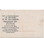 664P Rotterdam Hoogstraat 261, "De Matador" kleedingmagazijn, Ophalen of Verzenden, 1920 tot 1940, Ongelopen, Zuid-Holland