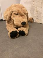 Grote zachte zandkleurige hond. Ca. 60 cm, Kinderen en Baby's, Speelgoed | Knuffels en Pluche, Hond, Zo goed als nieuw, Ophalen