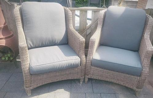 2x 4Seasons outdoor fauteuils Brighton, Tuin en Terras, Tuinstoelen, Zo goed als nieuw, Wicker, Ophalen