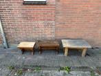 Massief eiken tafels, Ophalen, Zo goed als nieuw, 75 cm of meer, 60 cm of meer