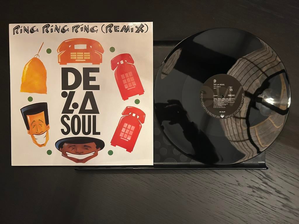 DE LA SOUL - Ring Ring Ring (Ha Ha Hey) Maxi 12”, Cd's en Dvd's, Vinyl | Hiphop en Rap, Ophalen of Verzenden, 1985 tot 2000, Zo goed als nieuw