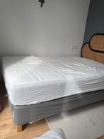 Ikea ESPEVAR Boxspring - Grijs/Eiken, Huis en Inrichting, Slaapkamer | Bedden, Ophalen, Gebruikt, Tweepersoons, 200 cm