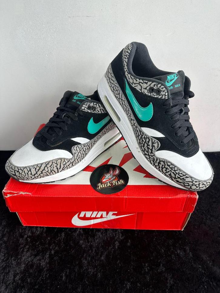 Nike air Max 1 Atmos Elephant (2017) - size 42,5, Kleding | Heren, Schoenen, Gedragen, Sneakers of Gympen, Overige kleuren, Ophalen