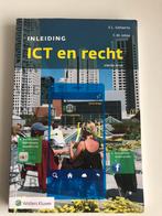 Inleiding ICT en recht - vierde druk -  HBO - als nieuw, Boeken, Overige wetenschappen, Diverse auteurs, Ophalen of Verzenden