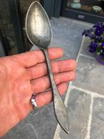 Tinnen lepel puntfilet groot model., Antiek en Kunst, Ophalen of Verzenden