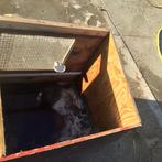 Konijnen hok, Dieren en Toebehoren, Ophalen, Kooi, Gebruikt, 60 tot 90 cm