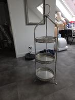 Zilverkleurige Etagère - 3 Lagen, Ophalen, Gebruikt