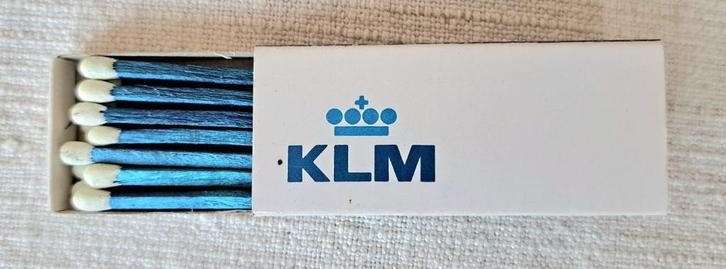 Vintage klein luciferdoosje KLM bijzonder uit de jaren 60, Verzamelen, Luchtvaart en Vliegtuigspotten, Gebruikt, Overige typen