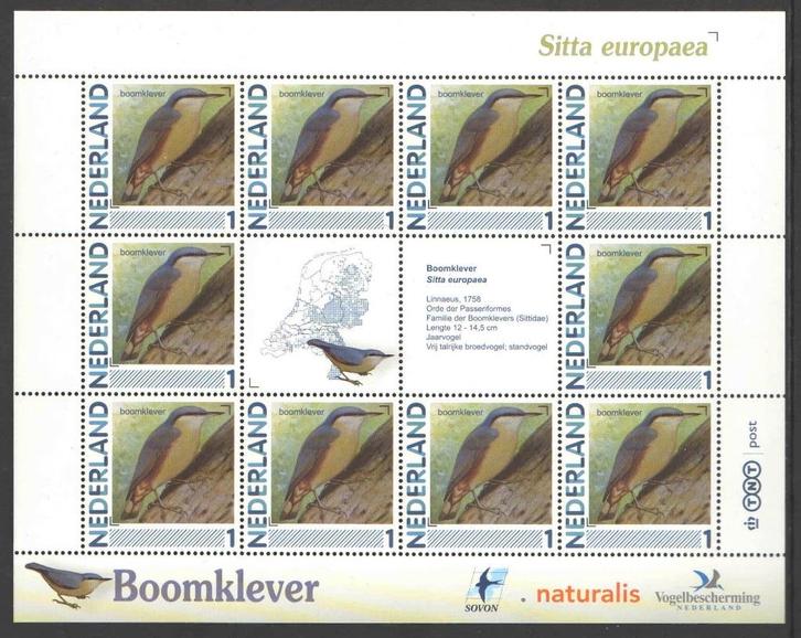 Postzegels Vogels in Nederland: Boomklever, Postzegels en Munten, Postzegels | Nederland, Postfris, Na 1940, Ophalen of Verzenden