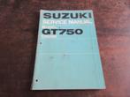Suzuki GT750 GT 750 1972 Service repair manual, Motoren, Handleidingen en Instructieboekjes, Suzuki