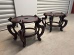 2x Chinese Houten Standaard voor Bloempotten/Vazen Antiek Wo, Antiek en Kunst, Ophalen
