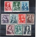 Nvph 412-421 zeehelden 1943 postfris, Postzegels en Munten, Ophalen of Verzenden, Na 1940, Postfris
