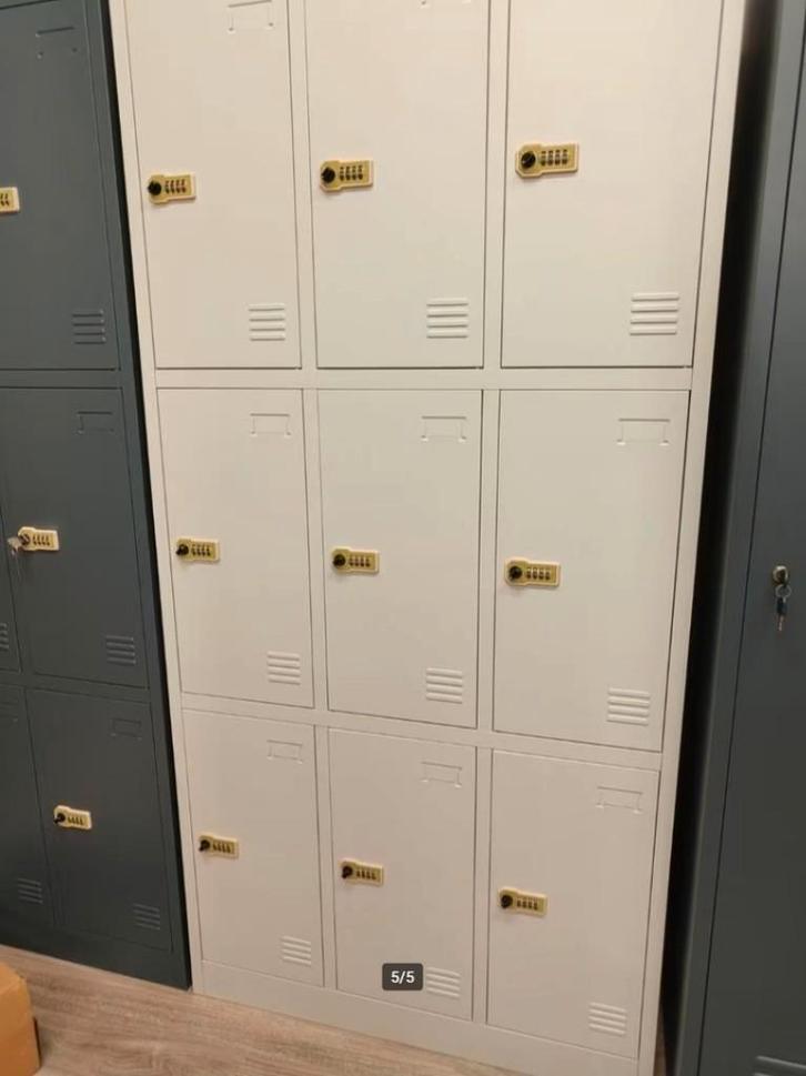 Lockerkast – 90x40x185 cm | Lichtbeige, Huis en Inrichting, Kasten | Lockerkasten, Nieuw, Ophalen