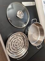 WMF Stoompan 29 cm - Nieuwstaat!, Inductieplaat, Zo goed als nieuw, Rvs, Ophalen