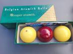 Aramith biljartballen in doos, Sport en Fitness, Biljarten en Poolen, Ophalen of Verzenden, Gebruikt, Keu of Ballen