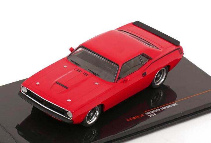 Plymouth Barracuda 1970, 1/43, IXO, Hobby en Vrije tijd, Modelauto's | 1:43, Nieuw, Auto, Overige merken, Ophalen of Verzenden