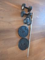 Domyos fitness set dumbels, kettlebell, schijven, stang, Ophalen