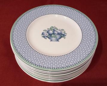 Villeroy & Boch Provence Cassis - 8 ontbijtborden beschikbaar voor biedingen