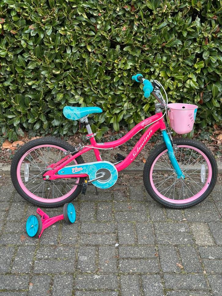 Meisjesfiets 18 inch, Fietsen en Brommers, Fietsen | Kinderfietsjes, Zo goed als nieuw, 16 tot 20 inch, Zijwieltjes, Ophalen