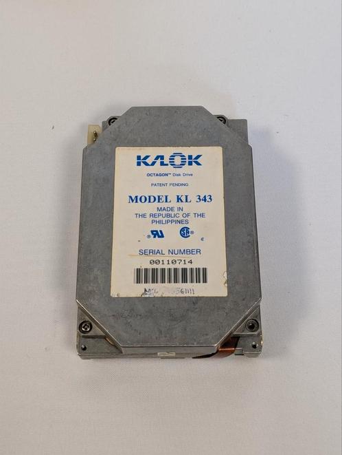 Vintage Kalok KL-343 Hard Disk Drive – 43MB, MFM, Computers en Software, Vintage Computers, Ophalen of Verzenden