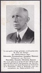 Moonen Eduardus   1876 Strijp 1944 Waalwijk Vuurpeleton, Ophalen of Verzenden, Bidprentje