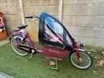 Bakfiets NL cargo short, Gebruikt, Huif, 2 kinderen, Ophalen