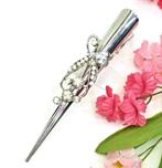 Zilver duckklem met ivoren strass stenen., Ophalen of Verzenden, Nieuw