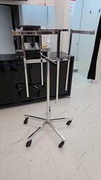 Stand 4 / Stand 2 Height-Adjust Arms chroom Kledingrek, Ophalen, Met wielen, Zo goed als nieuw