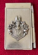 Aantekenboekje in metalen houder met potloodje, Ophalen of Verzenden