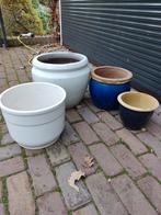 Bloem potten glazuurd, Tuin en Terras, Bloempotten, Ophalen