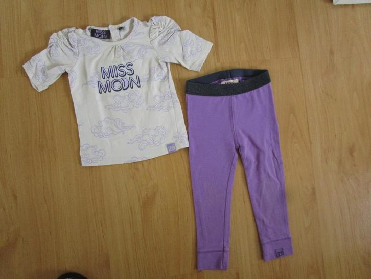Z8 maat 74 - eigenwijze set in het paars/roomwit, Kinderen en Baby's, Babykleding | Maat 74, Zo goed als nieuw, Meisje, Setje