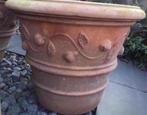 Grote 72cm zware oude Toscaanse terracotta pot, 40 cm of meer, Rond, Zo goed als nieuw, Terracotta