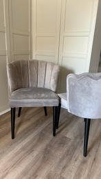 4 stoelen beigevelvet, Ophalen, Zo goed als nieuw, Overige kleuren, Vier